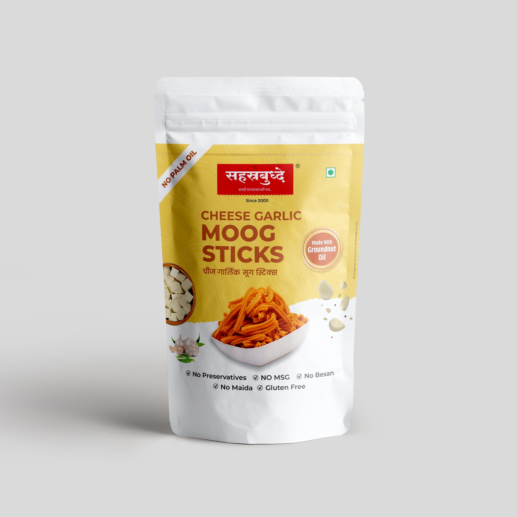 Chesse Garlic Moong Sticks (200g)
