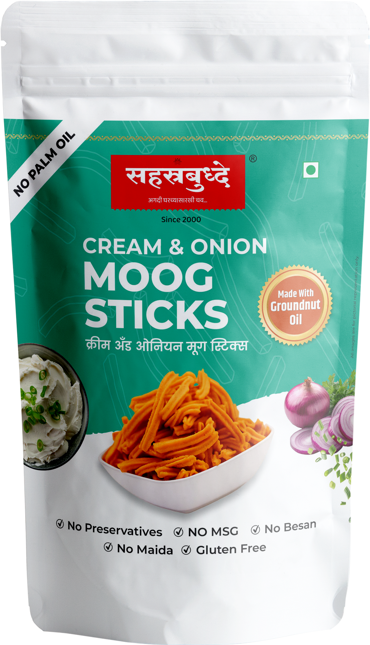 Cream & Onion Moong Sticks (200g)